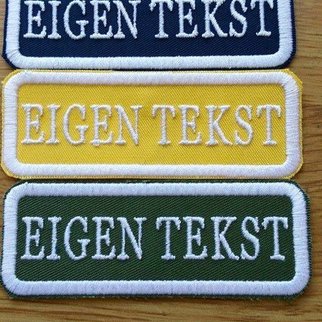 patch eigen tekst groter dan standaard formaat