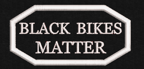 black bikes matter 10X5 cm