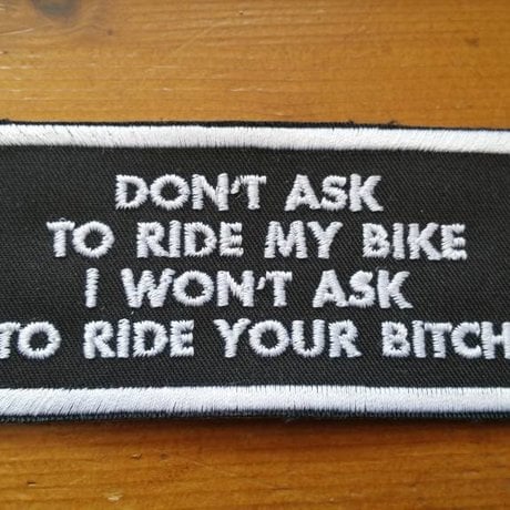 Don't ask to ride my bike