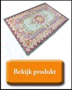 turquoise rozenkelim vloerkleed