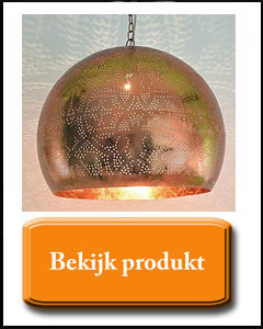 Koperen open hanglamp Marrakech