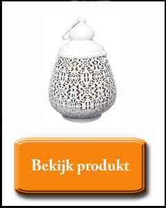 Wit Marokkaans waxinelichtje