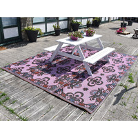 Wonder Rugs Groot buitenkleed bloemen boho style