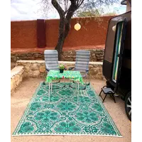 Wonder Rugs Oriëntaals groen buiten vloerkleed