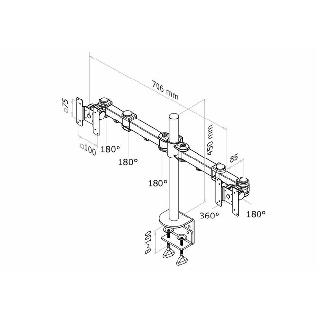 Neomounts FPMA-D960D Monitorbeugel