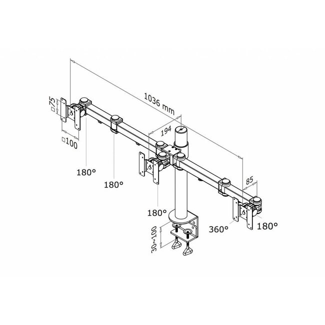 Neomounts FPMA-D960D3 Monitorbeugel