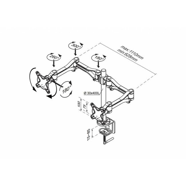Neomounts FPMA-D1030D Monitorbeugel