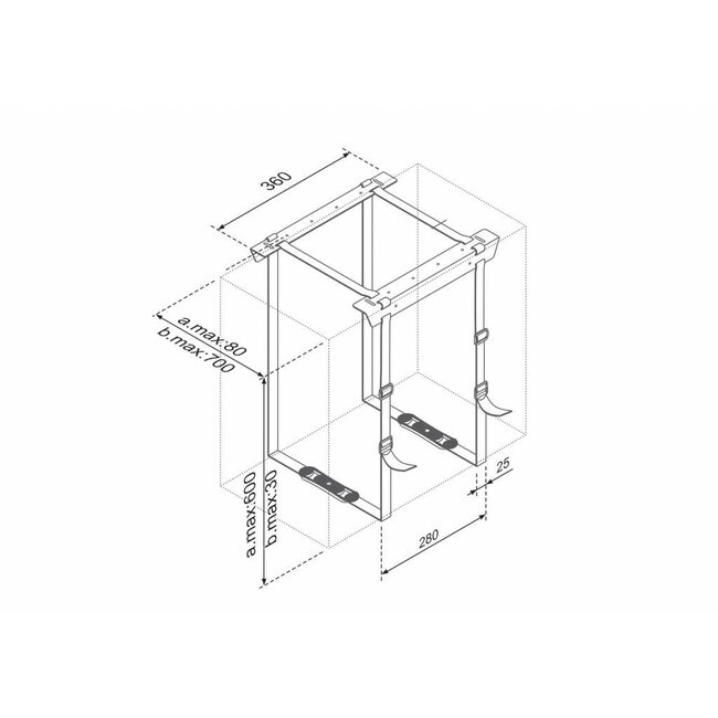 Neomounts CPU-D025BLACK CPU Houder