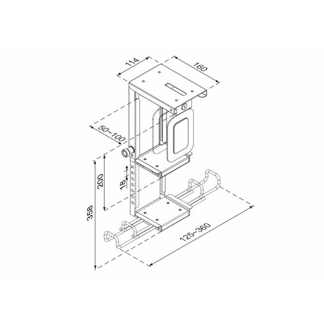 Neomounts CPU-D075BLACK/LK CPU Houder