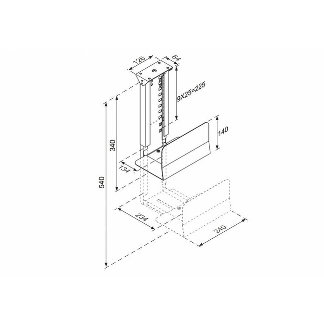 Neomounts CPU-D200BLACK CPU Houder