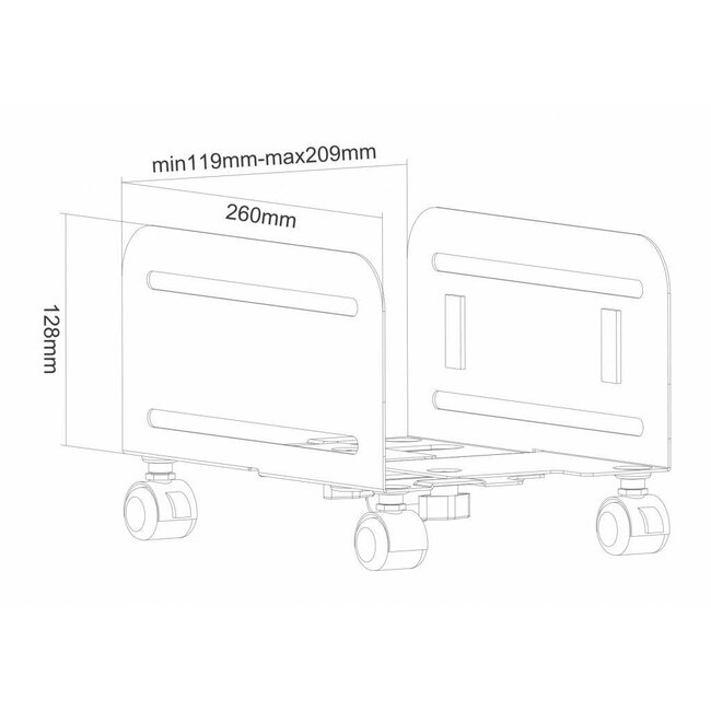 Neomounts CPU-M100BLACK CPU Houder