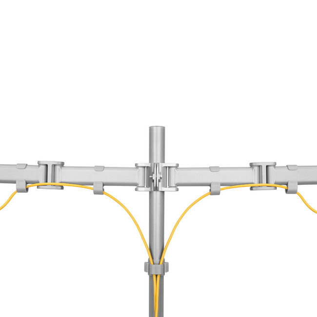 Neomounts NM-D135DSILVER Dubbele Monitor Beugel