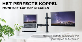 Monitor-Laptop beugels voor een opgeruimd bureau