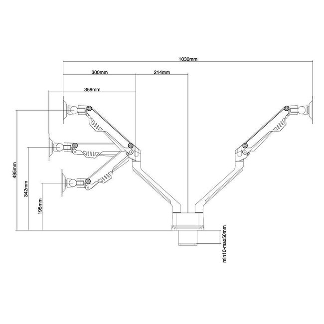Neomounts FPMA-D750DWHITE2 Monitorbeugel - 2e kans