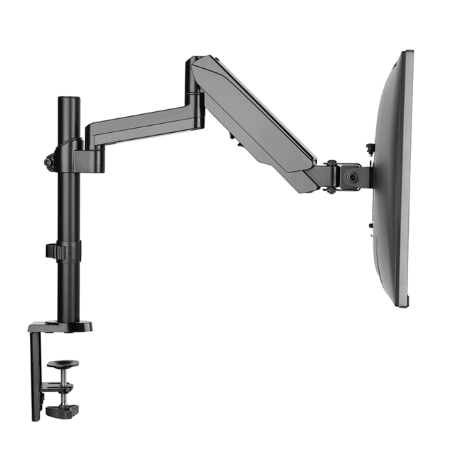 DQ Wall-Support Monitorarm zwart - met Gasveer