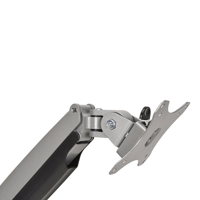 DQ Wall-Support Monitorarm zilver- met Gasveer