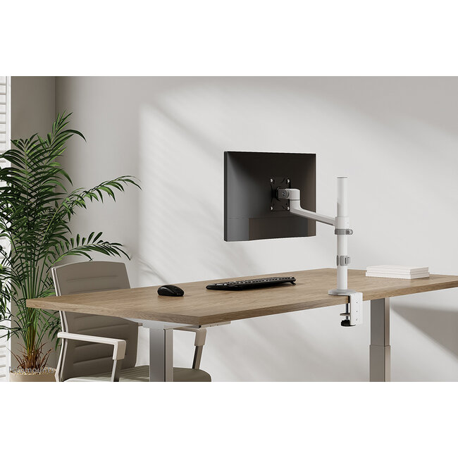 Neomounts DS60-425WH1 Monitorarm 17-27 inch - ruimtebesparend
