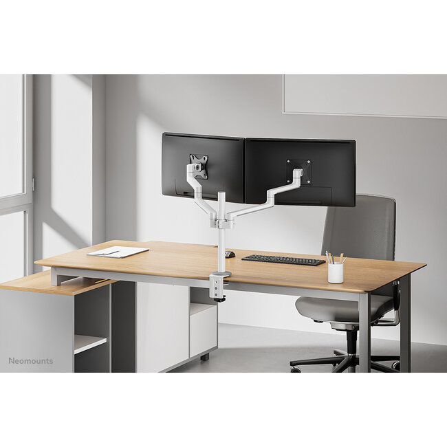 Neomounts DS60-425WH2 Monitorarm 17-27 inch - ruimtebesparend