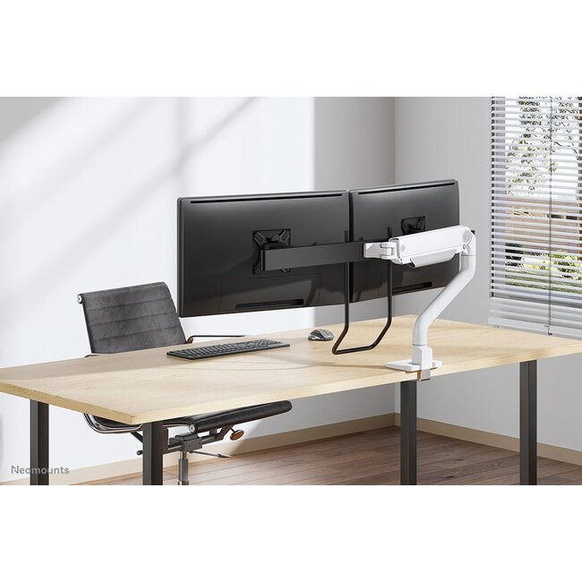 Neomounts DS75S-950WH2 Monitorarm 17-32" - gasveer - Topfix - 180°-stop
