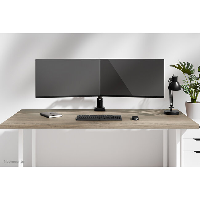 Neomounts DS60-600BL2 Monitorarm 10-32 inch - Quick-fix - 180°-stop