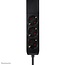 Neomounts DS22-840BL6 Bureaucontactdoos met klem en USB-C en USB-A poorten - Quick-charge