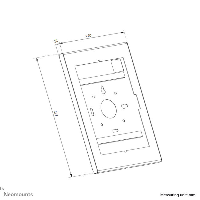Neomounts WL15-603BL1 Tablet casing - 14.6" | 37,1 cm - vergrendelbaar
