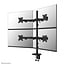 Neomounts DS60-600BL2-2  Monitorarm voor vier schermen 10-32"