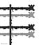 Neomounts DS60-600BL2-2  Monitorarm voor vier schermen 10-32"