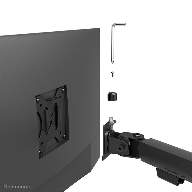 Neomounts DS60-600BL2-2  Monitorarm voor vier schermen 10-32"