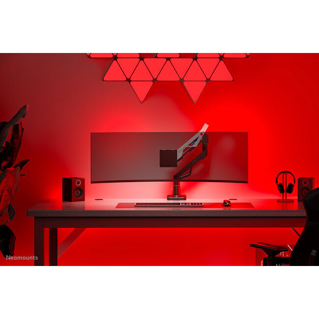 Neomounts DS70-256RD1 Gaming Monitorarm 24-57" - Gasveer - Topfix - 180°-stop