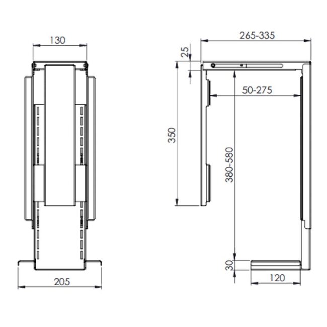 Dataflex Viewmate CPU Houder Zilver - bureau 312