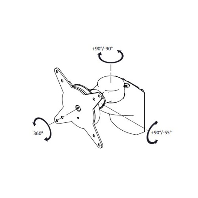 Dataflex Viewlite monitorarm - rail 402