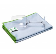 Greenspeed Microvezel glas en poleerdoek 70x61cm blauw