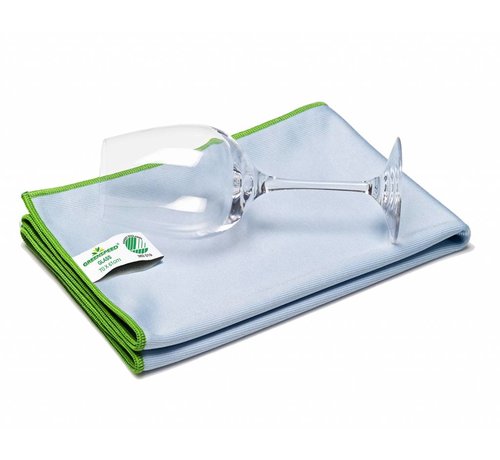 Greenspeed Microvezel glas en poleerdoek 70x61cm blauw