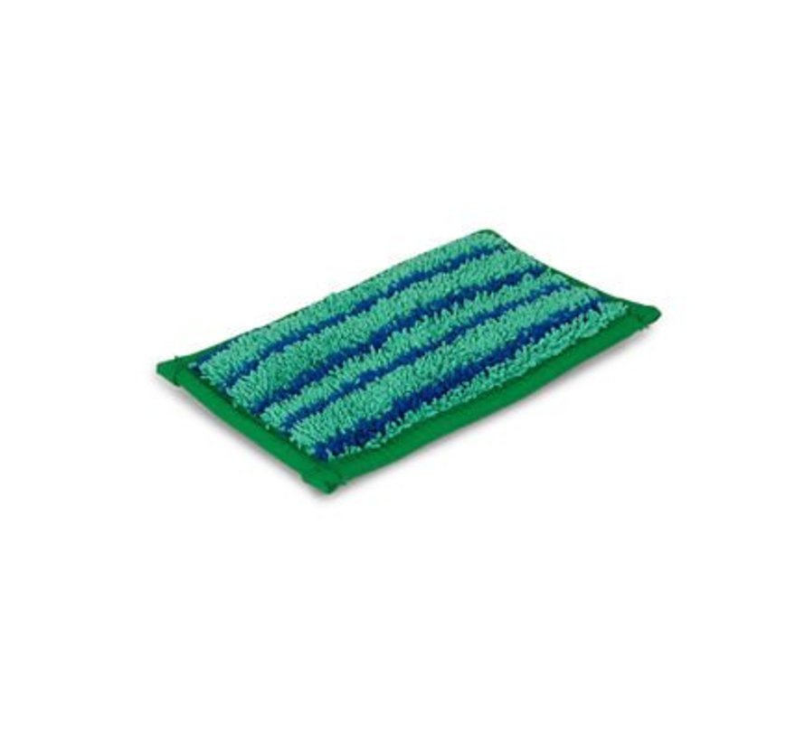 MiniPad Scrub - 16x9 cm - groen met blauwe strepen