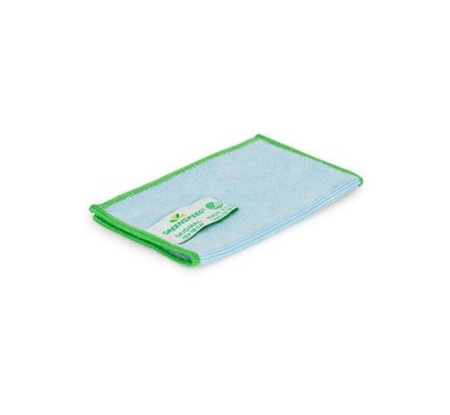 Microvezeldoek 18x13cm blauw