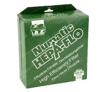 Numatic Hepa-Flo Stofzuigerzakken 2BH