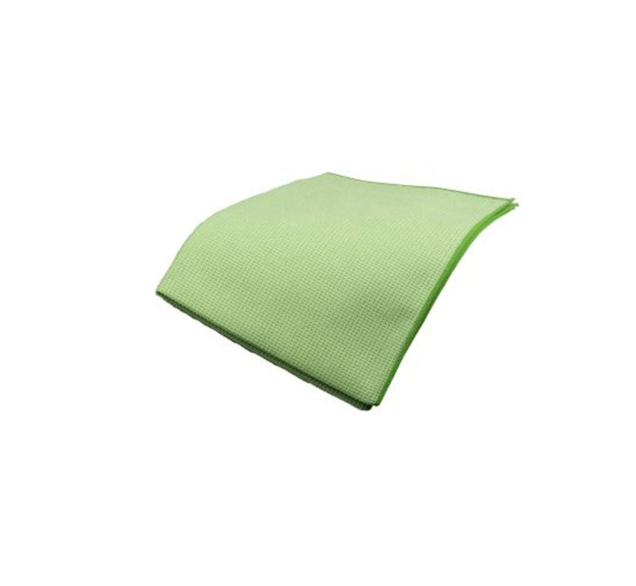 Microvezel Droogdoek/Glasdoek - 61x46cm - Groen/Grijs