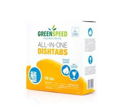 Greenspeed Dishwasher tablets / Dishtabs - All-in-one - Box of 100 pcs.