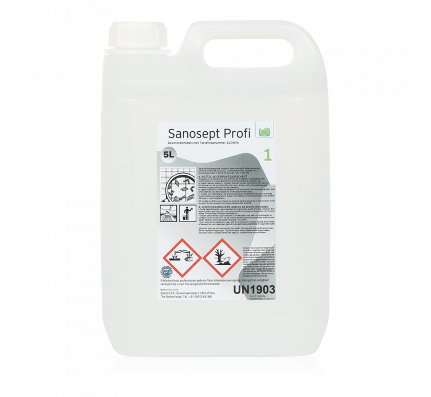 Sanosept Profi groene aanslagreiniger (2x1L)