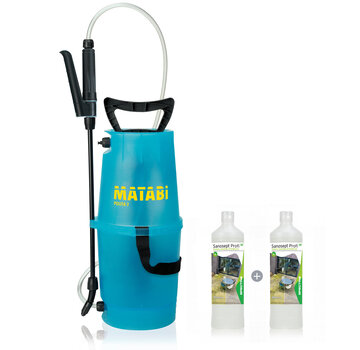 Sanosept Profi 2x1L + Drukspuit Profi 5L VOORDEELSET Groene Aanslag