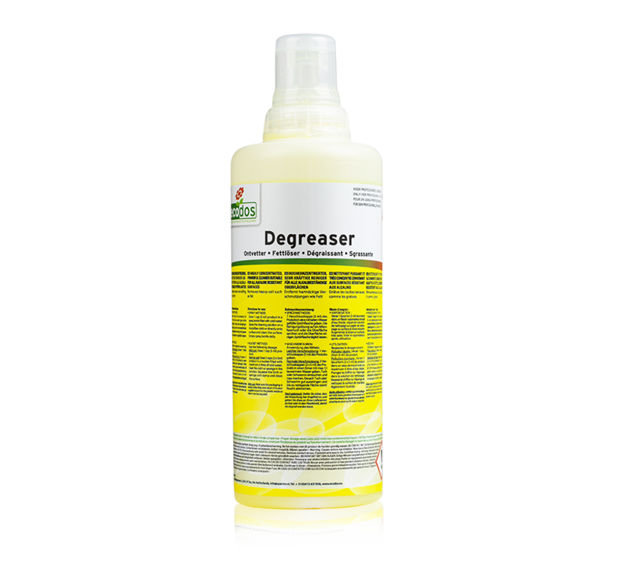 Ecodos Hoogconcentraat Ontvetter 1ltr Doseerfles