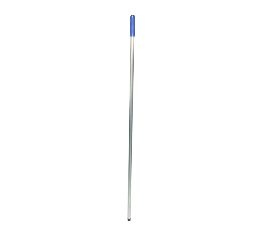 Aluminium steel met schroefdraad 145cm blauw