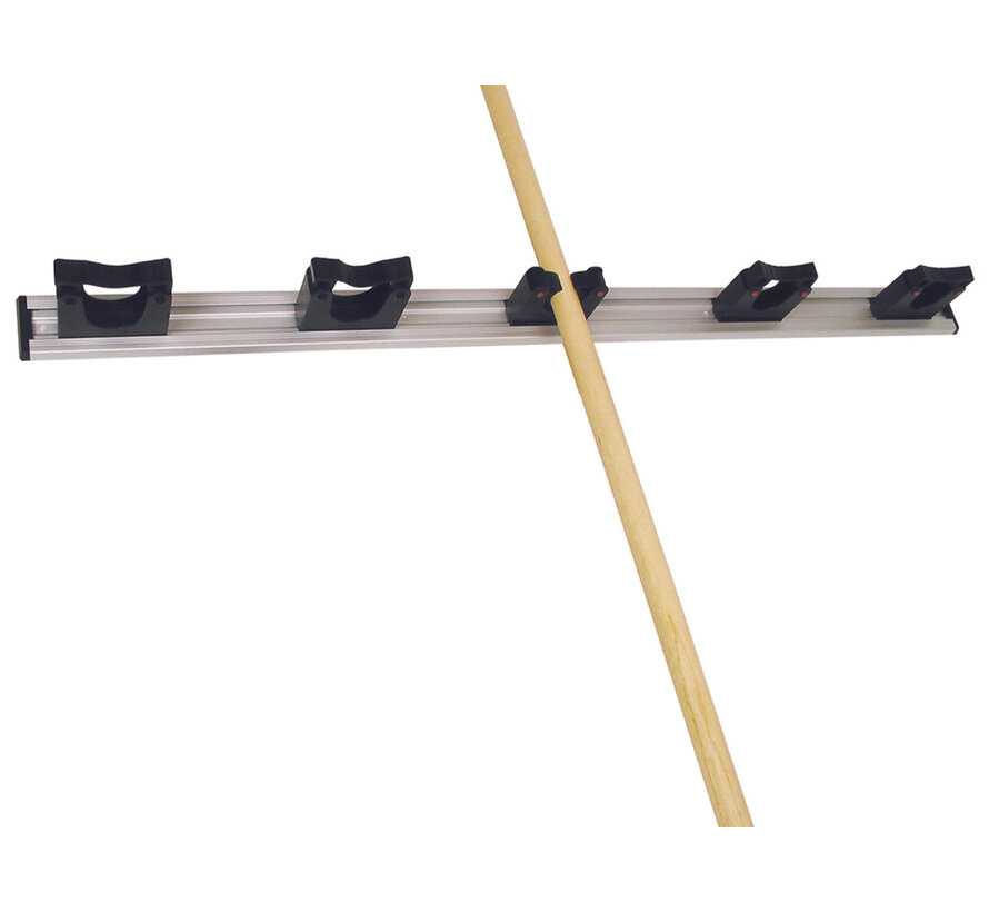 Wandstrip 90cm met klemmen zwart 5x 20/30mm