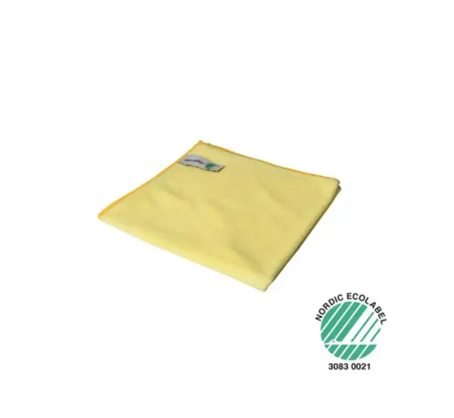 Microvezeldoek 55 gram 40x40cm Geel 10 stuks