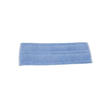 ThuisSchoonmaken Microvezel vlakmop blauw met pockets en flappen