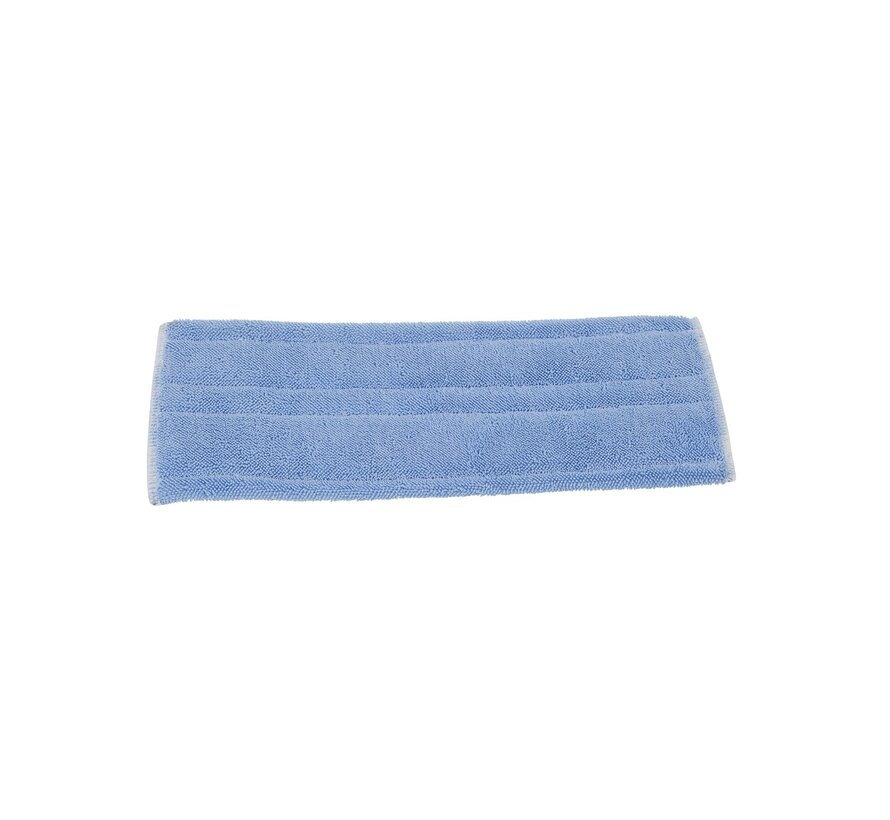 Microvezel vlakmop blauw met pockets en flappen