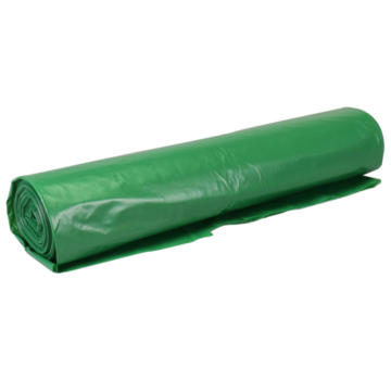 Afvalzak LDPE 70x110cm T50 Groen rol a 25 stuks