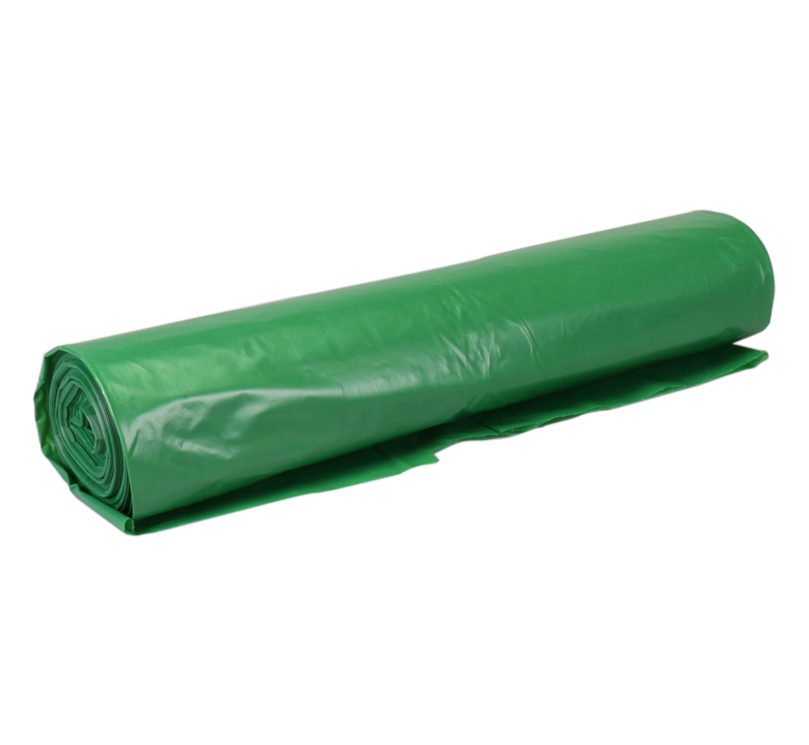 Afvalzak LDPE 70x110cm T50 Groen rol a 25 stuks