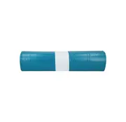 Afvalzak LDPE 80x110cm T60 Blauw rol a 20 stuks